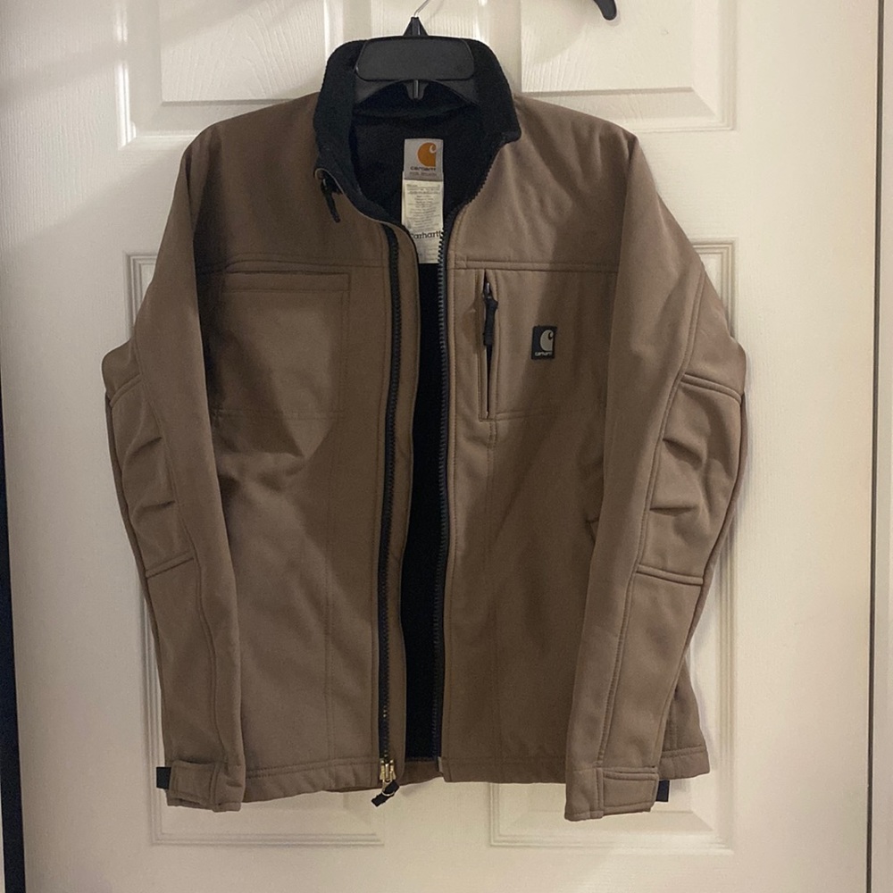 WOMEN’S CARHARTT MEDIUM WEIGHT JACKET, TAUPE, SIZE SMALL